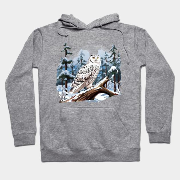 Snowy Owl Hoodie by zooleisurelife